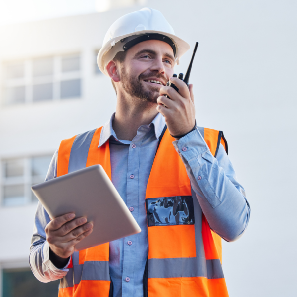 image of a construction site radio